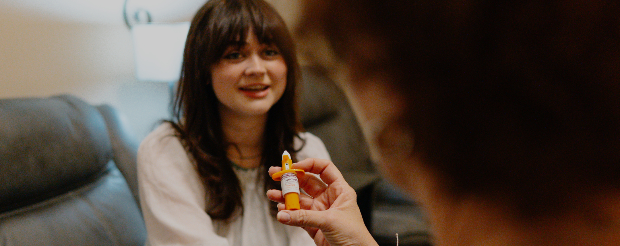 Provider discussing treatment with patient